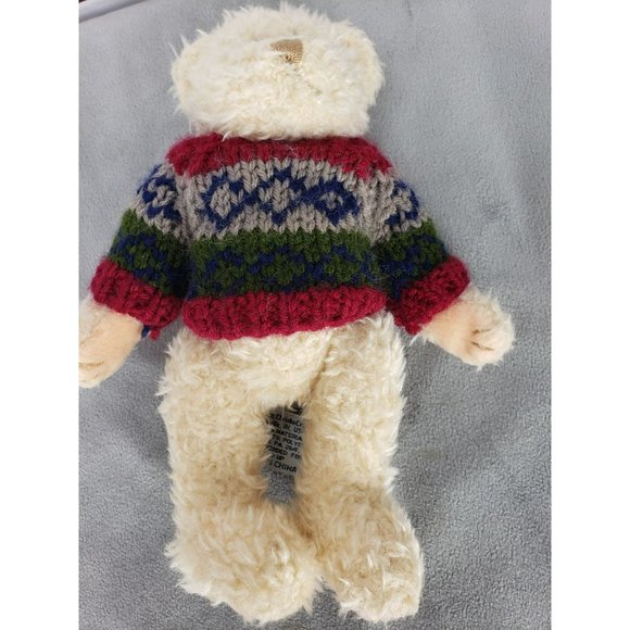 Chrisha Playful‎ Plush Tan Bear with Colorful Sweater Stuffed Teddy Bear - Picture 4 of 10